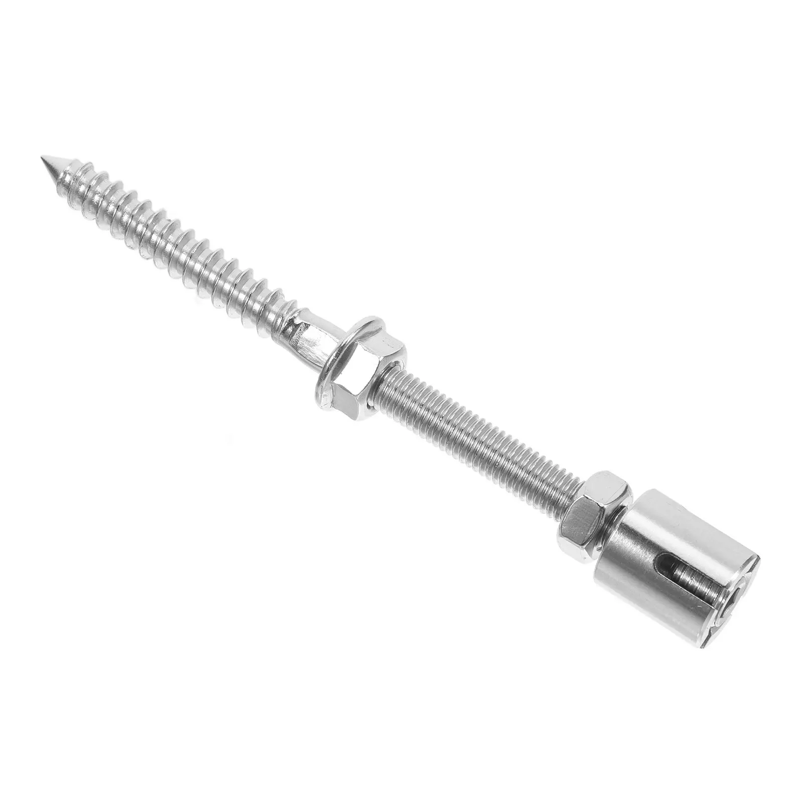 Tornillo de acero inoxidable de alta calidad para enrejado arqueado, para fijación de cables de acero, plantas trepadoras, jardín exterior, invernadero, rosas, vid.