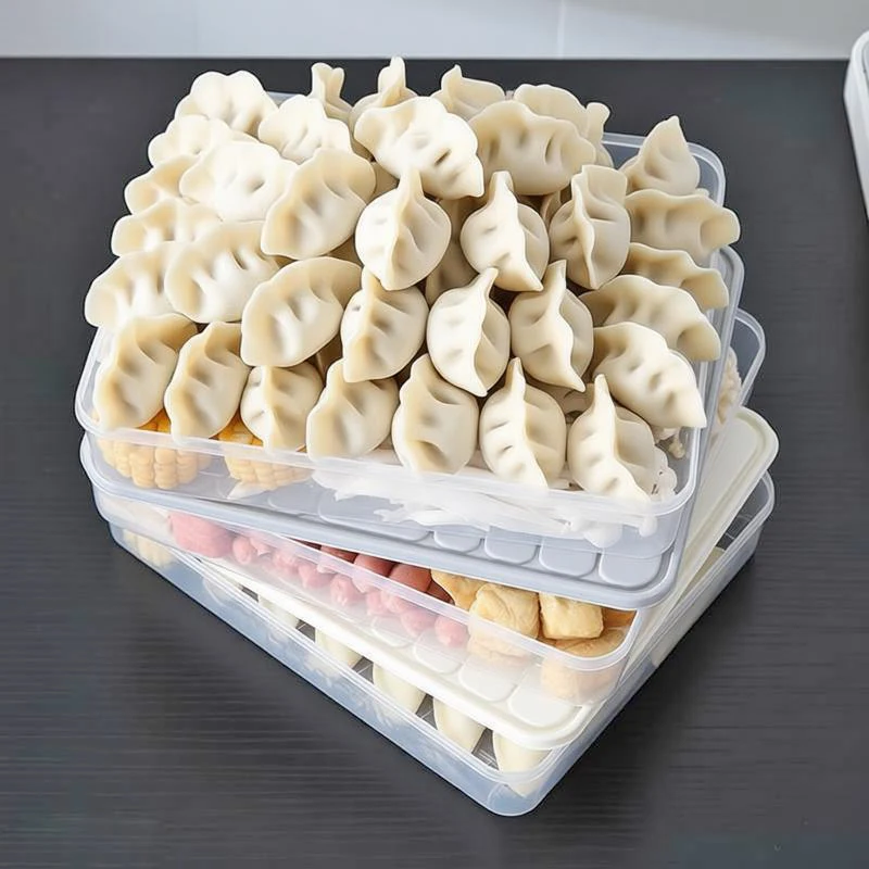 Refrigerator Food Storage Container With Lid Sealed Crisper Food Fresh Keeping Storage Box Multifunctional Household Organizer