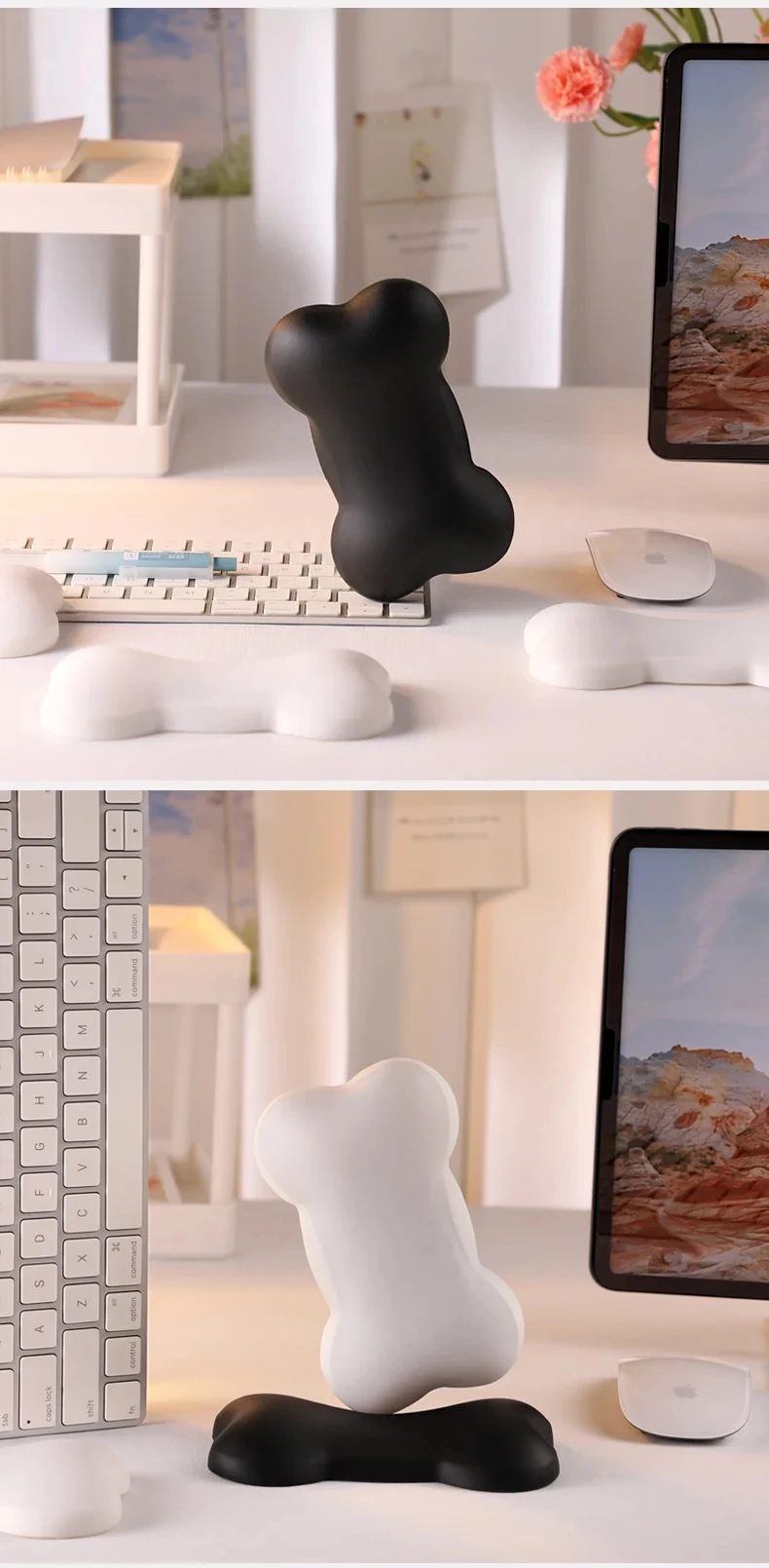 Leder-Silikon-Handgelenkauflage Mauspad Ergonomische Schreibtischunterlage für Büro und Gaming 5 Klassische Farben – Detail 6