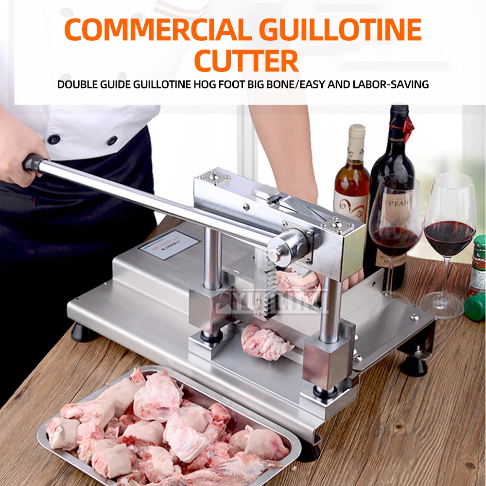 

Manual Bone Cutting Machine Pork Trotters Bone Cutter Commercial Frozen Meat Slicer Stainless Steel Lamb Chops Ribs Saw Machine