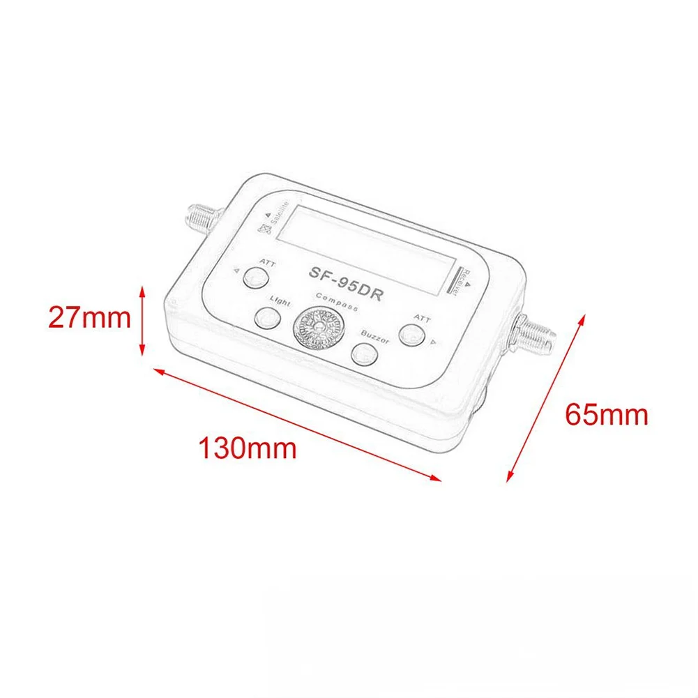 أداة الأقمار الصناعية المدمجة SF-95DRL تلقائيا تحديد مكتشف الأقمار الصناعية بتردد LNBF المدمج في IF مقياس قوة الإشارة #3