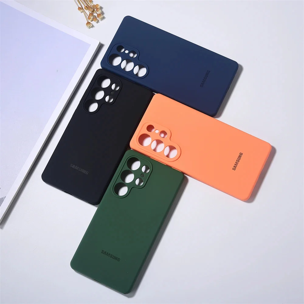 حافظة لهاتف سامسونج جالاكسي S25 Ultra S25+/Plus 5G من السيليكون السائل الناعم ورقيقة للغاية ومضادة للصدمات لهاتف سامسونج S25 مع صندوق