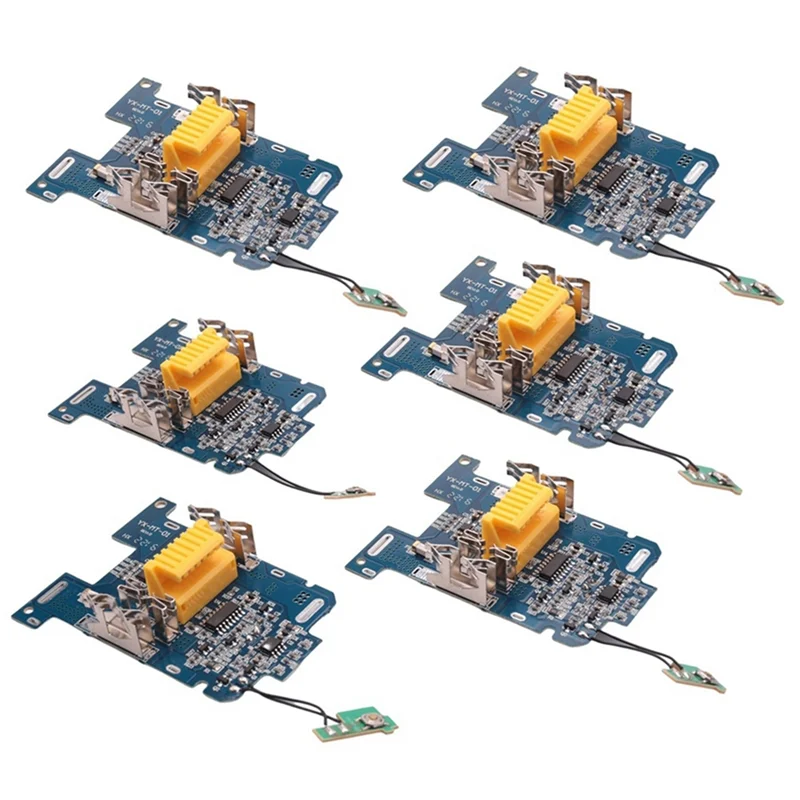 AC57-6Pcs BL1830 Li- Battery Protection Board For  18V Tools BL1815 BL1860 LXT400 BL1850, PCB BMS Charging Module