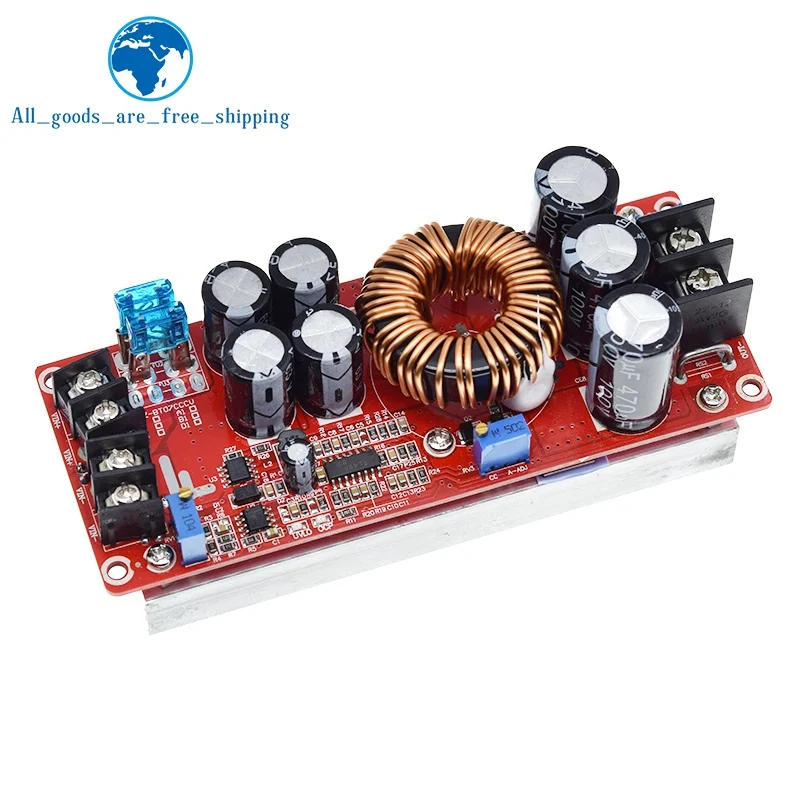 TZT 1200W 20A DC Converter Boost Step-up Power Supply Module IN 8-60V OUT 12-83V