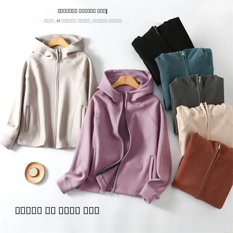 

Женский утепленный кардиган с капюшоном на молнии, осенне-зимняя повседневная теплая верхняя одежда большого размера