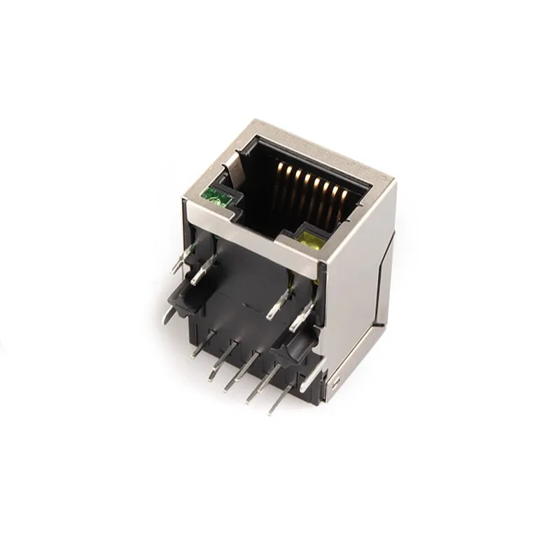 5PCS/LOT HR911105A Ethernet Interface RJ45 Network Transformer 100M Single Port RJ45 With light Connector