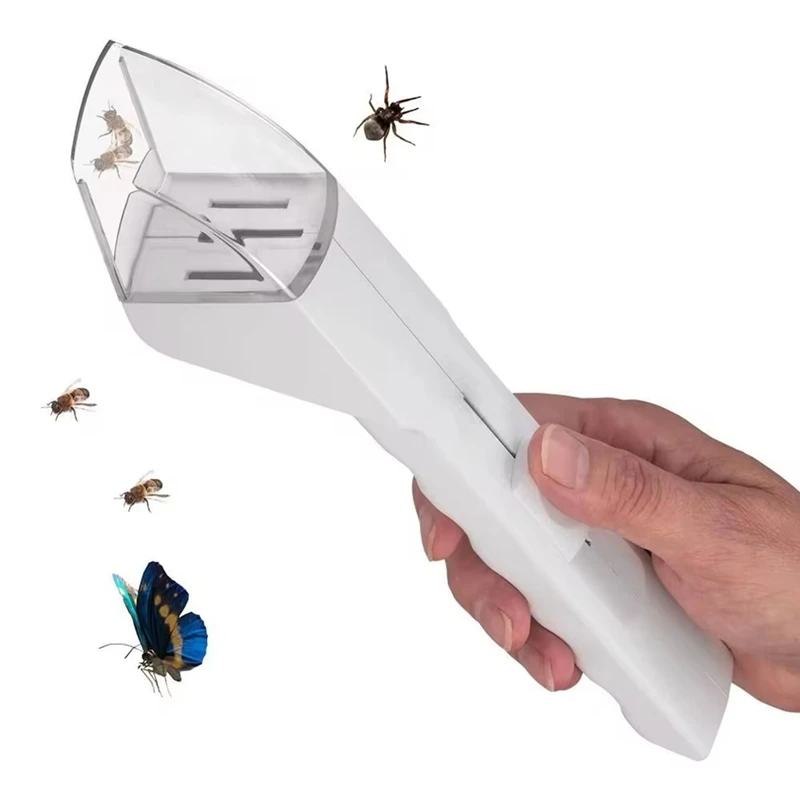 Magnifying Quick Release Worm Catcher Contactless Fly Grabbers Bug Insects Catching Tool Nature Flying Insect Trap 2Pcs