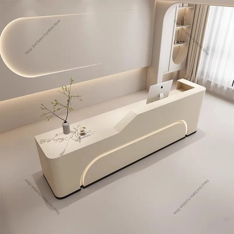 Modern Simple Beauty Salon Cashier Counter Nordic Medical Beauty Skin Management Center Consultation Desk Office Furniture FYRD