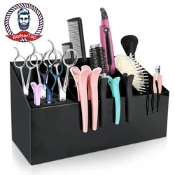 Barber Store Organizing Box Salon Barber Tool Rack Scissors Storage Sponge Storage Case Styling Accessories