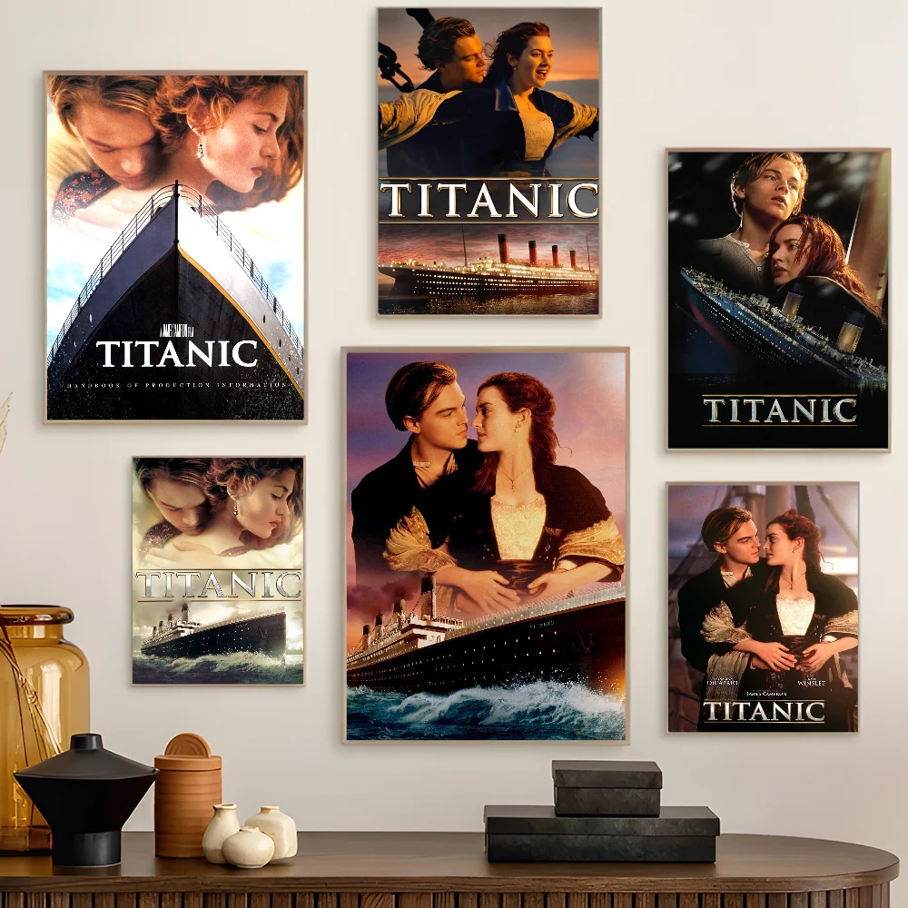 

Nordic Classic Movie Titanic DIY Sticky Poster Whitepaper Prints Posters Artwork Nordic Home Decor