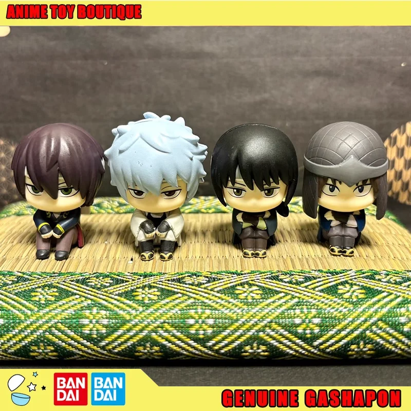 

Bandai Genuine GINTAMA Figure Takasugi Shinsuke Sakata Gintoki Kotarou Tatsuma Gashapon Ball Desktop Sitting Ornament Original