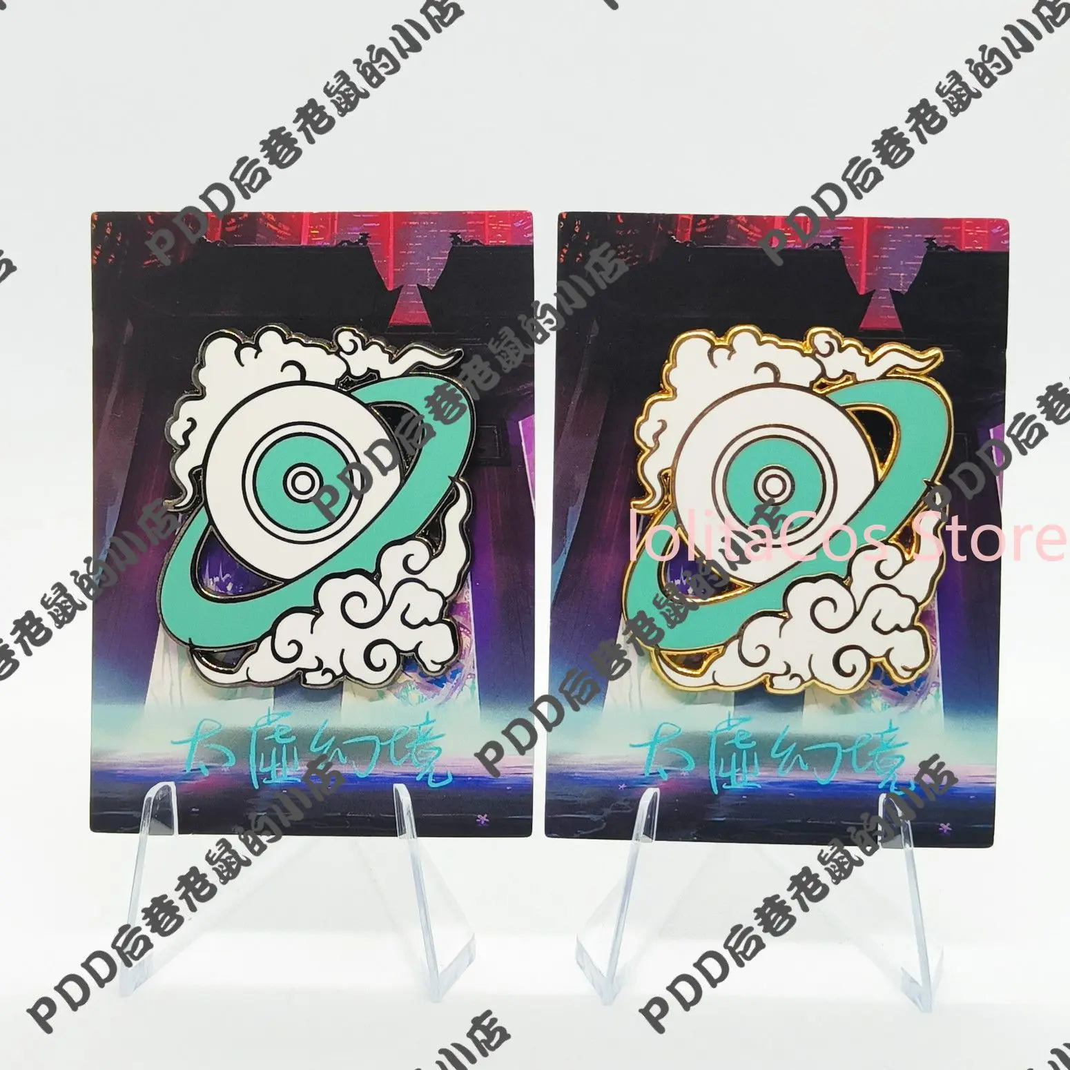 Limbus Company Hong Lu Metal Badge Enamel Imitation Anime Brooch Bag Decor Fan Collection Friend Birthday Gift Cosplay - view 3