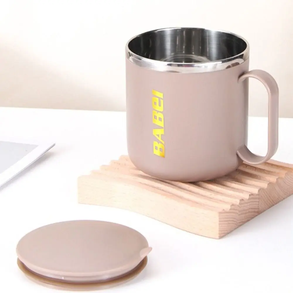 

Fashion 304 Stainless Steel Thermal Mug Double-Layered Heat-resistant Vacuum Flask 400ml Leak-Proof Coffee Cup Milk