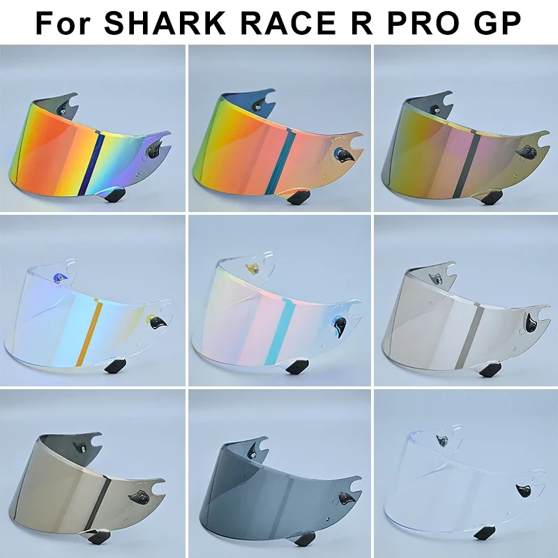 Motorcycle helmet Visor Anti-UV PC visor Lens Race R Pro GP Model Smoke Dark Replacement Visor For Shark Race-R Pro GP