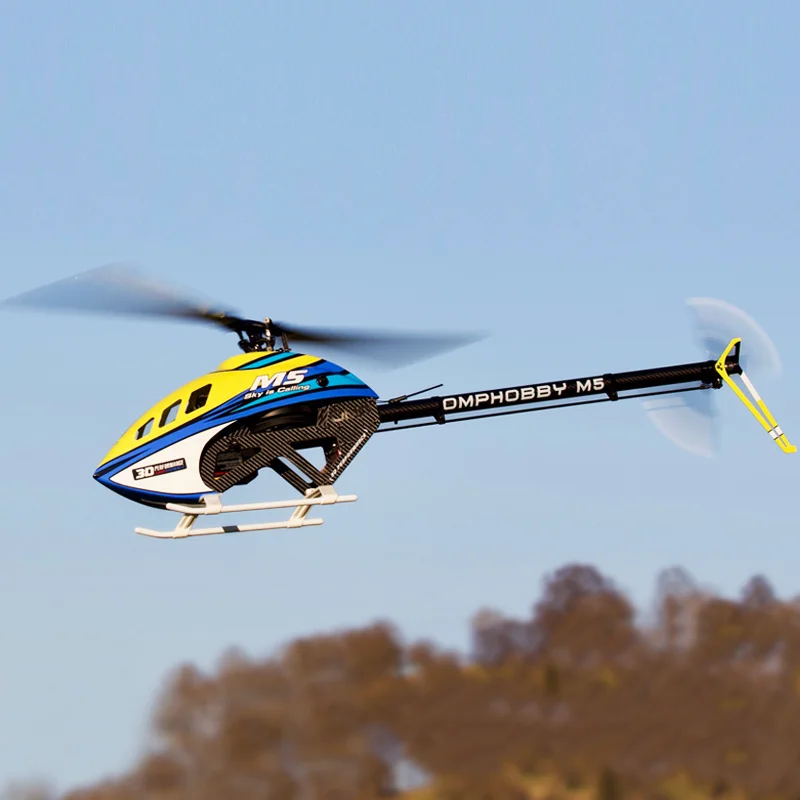 2025 New OMPHOBBY RC M5 3D Stunt Fancy Professional Electric Remote Control Space Model Brushless Motor Helicopter Birthday Gift