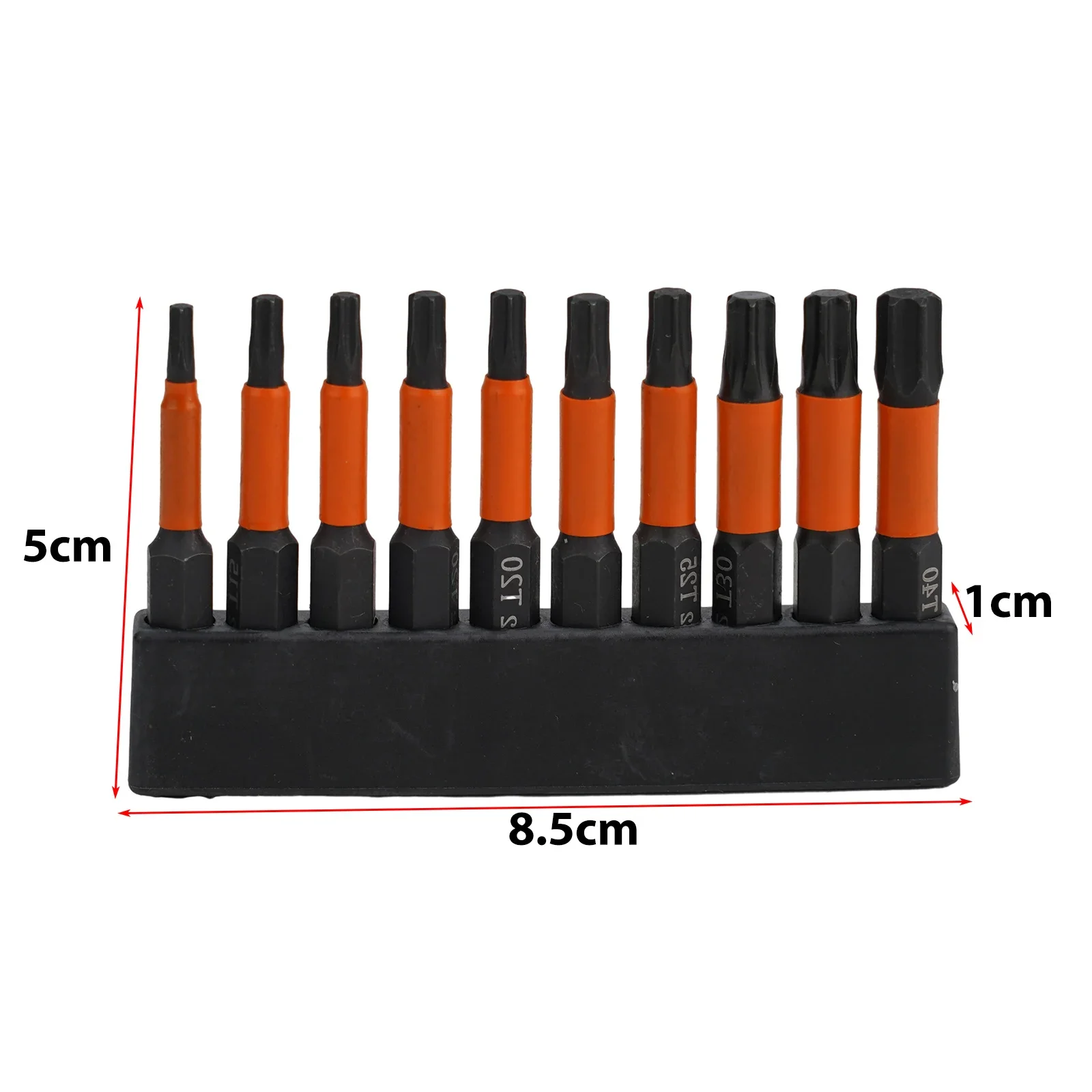 10pcs 50mm Torx Screwdriver Bit Set 1/4 Inch Hex Shank Torx Magnetic Screwdriver Bit Security Torx Star Bits Hand Tools