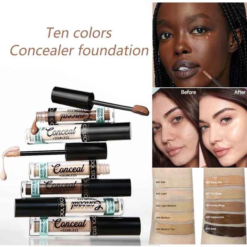 ホワイトコンシーラーファンデーションメイクアップ明るくナチュラル防水輪郭カラーコレクターハイカバレッジくまコンシーラースティック