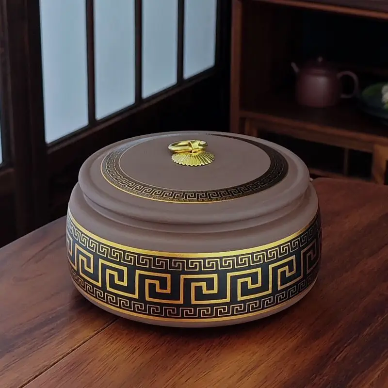 

Creative Ceramic Tea Coffee Sugar Storage Jar Sealer Organizer Gift Box Retro High-End Aesthetic Gift Candle Jar Kitchen Storage