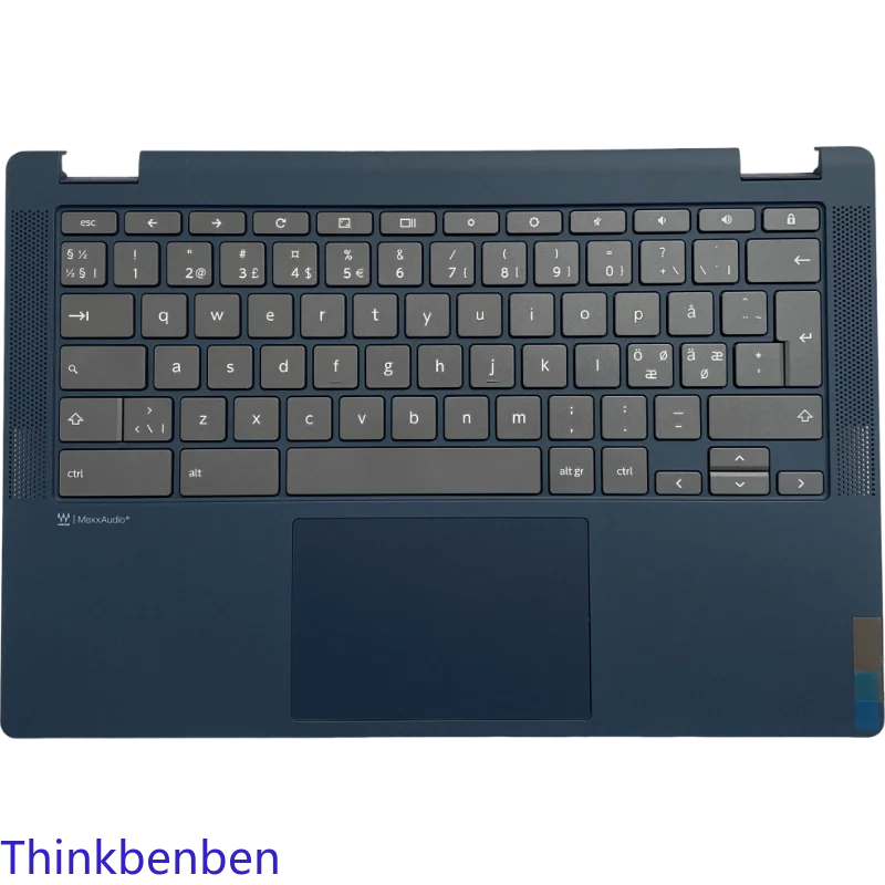 

NDC Nordic Abyss Blue Keyboard Upper Case Palmrest Shell Cover For Lenovo Flex 5 Chromebook 13ITL6 Laptop 5CB1D04885