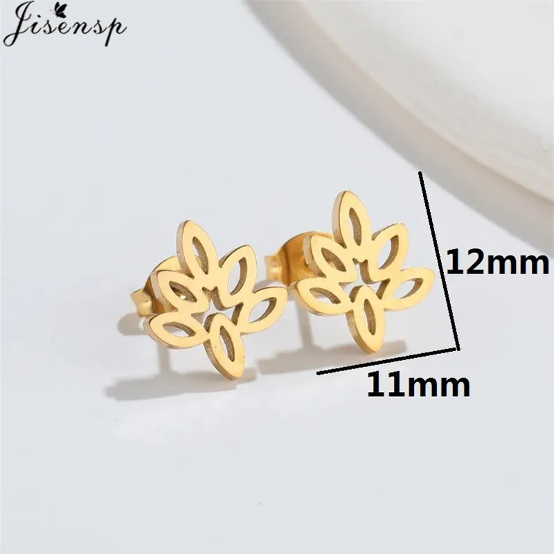 Bohemian Stainless Steel Coconut Tree Leaf Earring Cactus Maple Leaves Jewelry Ladies Casual Multiple Plant Earrings Accessories