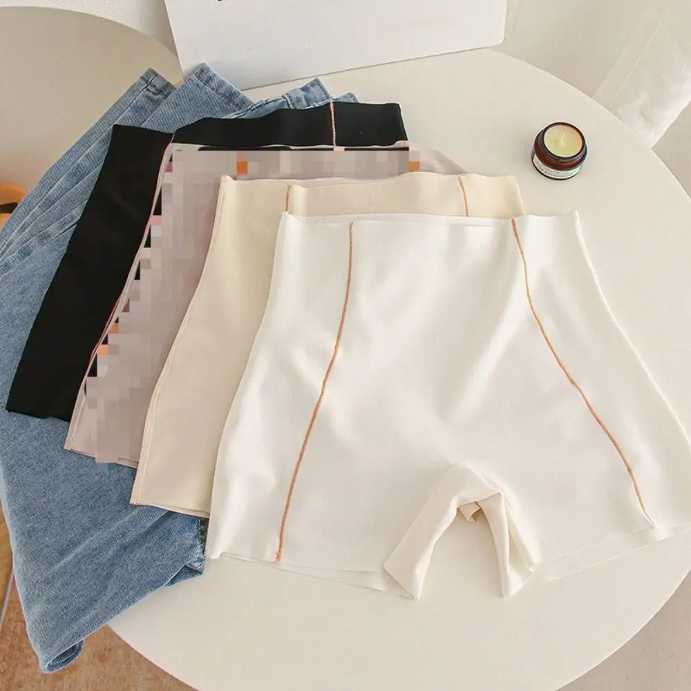 Parlama Önleyici Buz Ipek Güvenlik Pantolon Karın Külot Yüksek Belli Shapewear Bel Eğitmen Popo Kaldırıcı Dikişsiz Şekillendirme