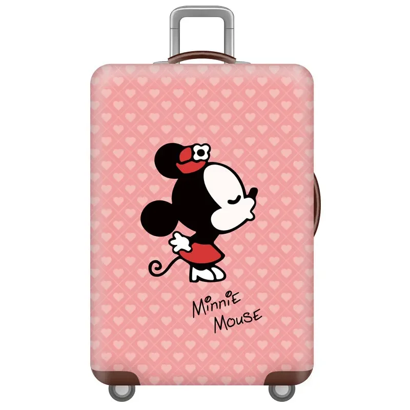 Disney Mickey Mouse Travel Luggage Protective Cover Fashion Animation Man Female Suitcase Cover Cartoon Trolley Bag Dust Cover