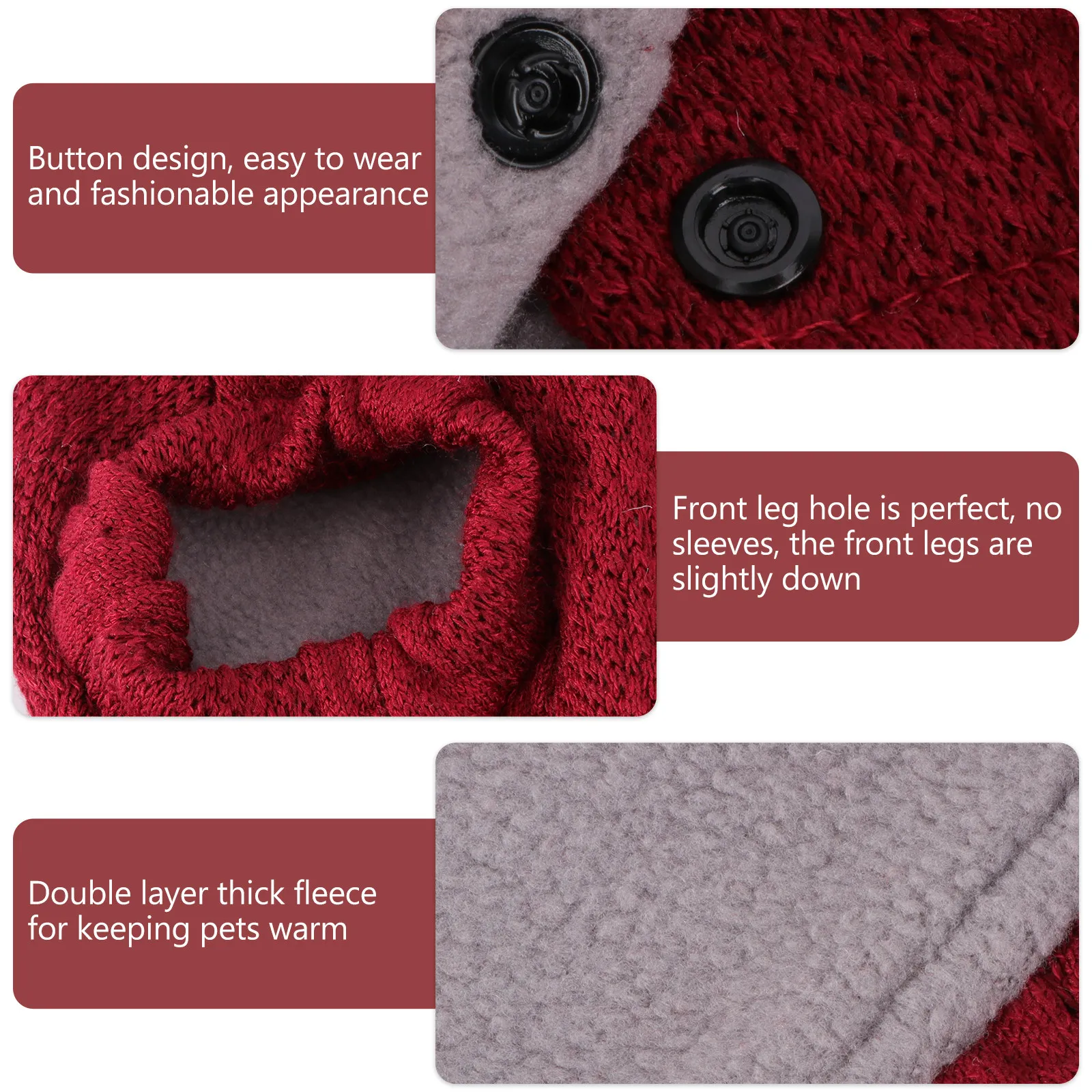 Pet Double Layer Winter Dog Sw - Winter Clothing Layers 评论和价格