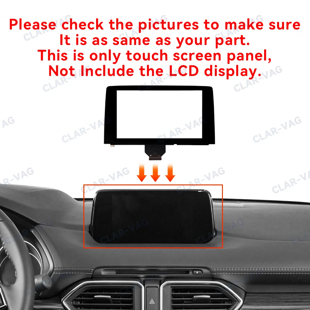 New 7 Inch 50 Pin Touch Screen Glass Digitizer For Mazda CX5 CX 5 2017-2021 Car DVD Multimedia Player Navigation Radio