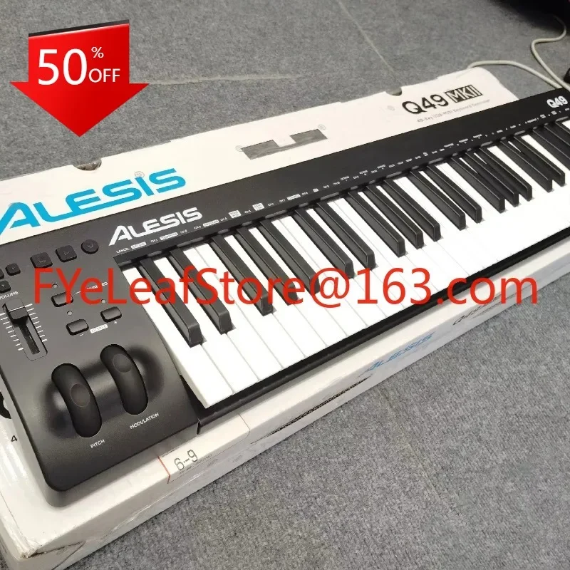 Q49 MKII 49 Keyboard Counterweight Arrangement Percussion Pad Controller With Rear Touch Function MINI Keyboard