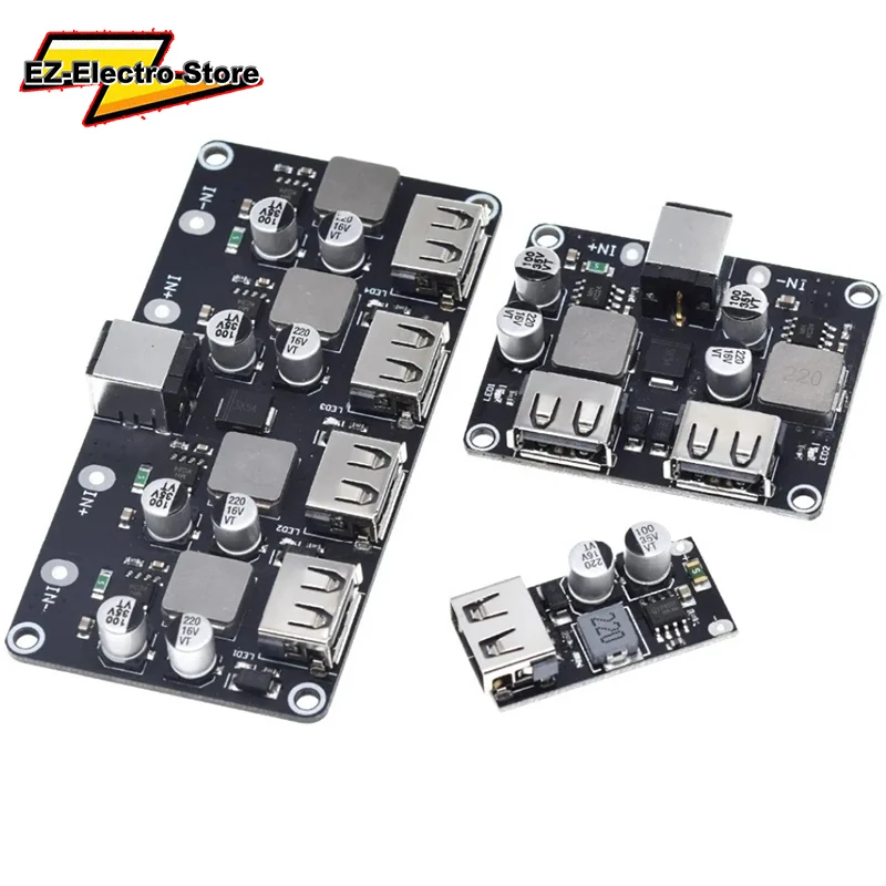 USB QC3.0 QC2.0 USB DC-DC Buck Converter Charging Step Down Module 6-32V 9V 12V 24V to Fast Quick Charger Circuit Board 5V