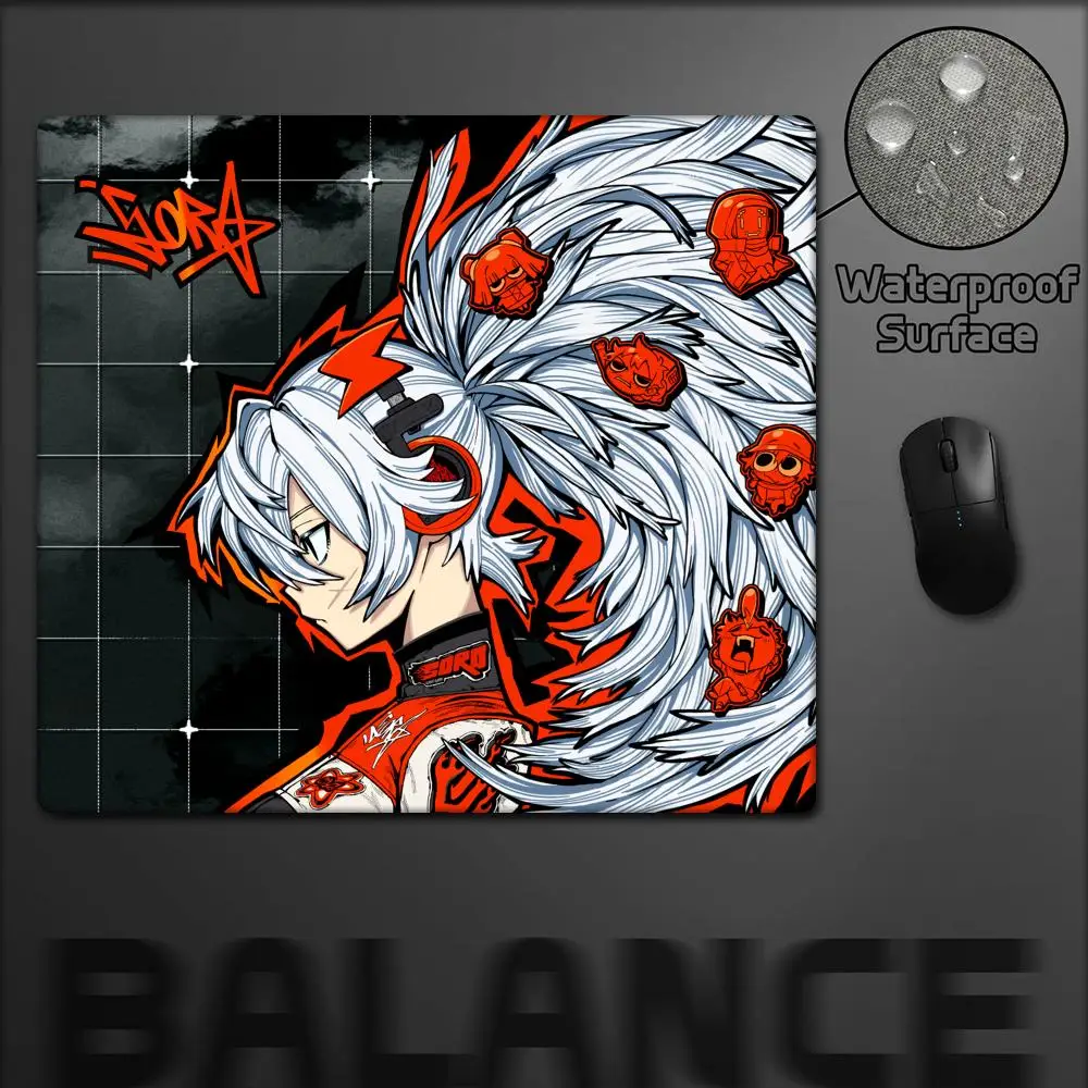 

Cool Girl Glass Mousepad Sora Game Mouse Pad Customized Pattern Tempered Smooth Gaming Desk Mat Fps Esports Office Gaming