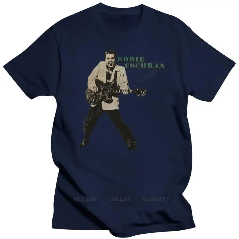 New black short sleeve men top Eddie Cochran Men'S Eddie Cochran Dollar T-Shirt Grey Adults Casual Tee Shirt unisex tee-shirt