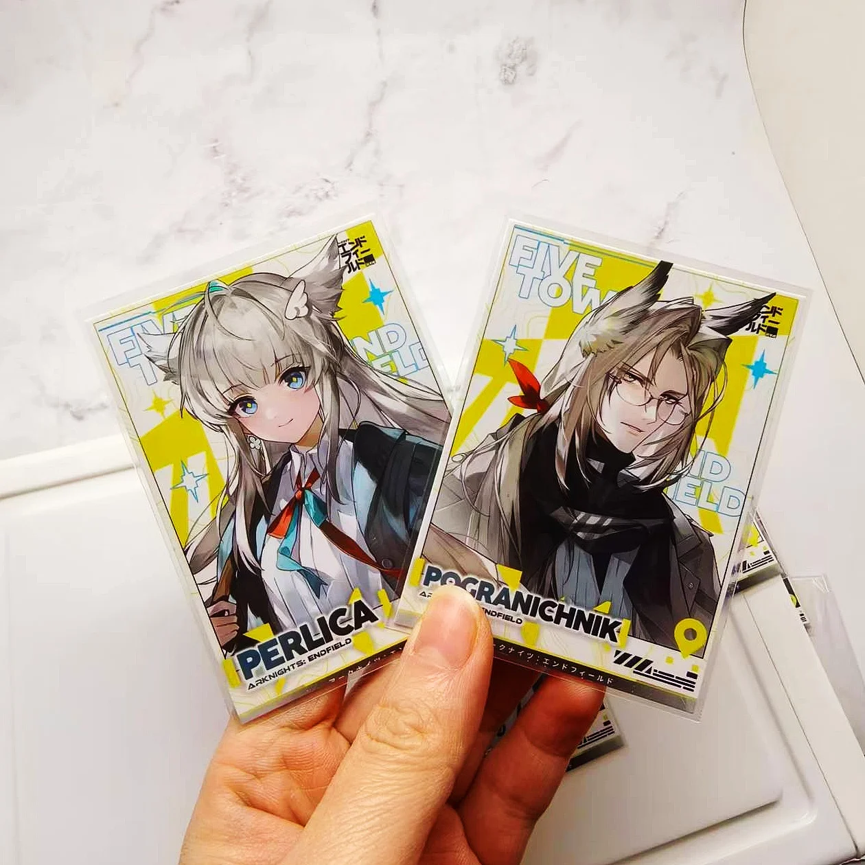 5pcs Game Arknights Endfield Chen QianyuTang Tang Yvonne Perlica Small Card Photo Cards DIY Postcard Bookmark Accessories Gift image 3