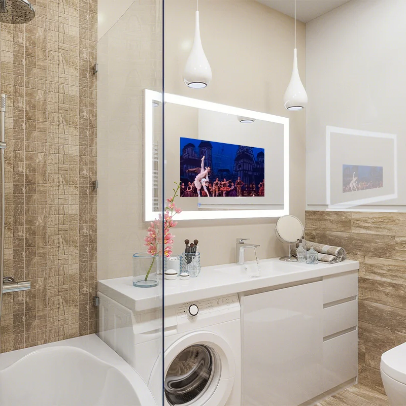 

Wholesale Mirror Anti-fog Toilet Touch Screen Smart Mirror With 10 Points Capacitive Touch Technology