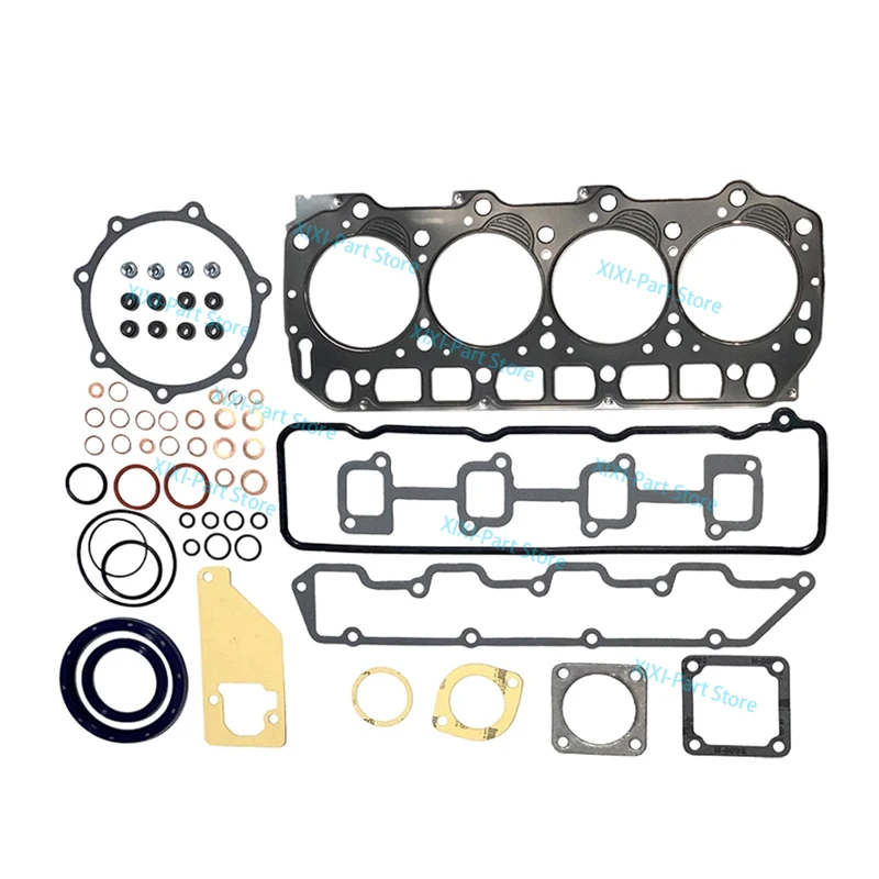 4TNE92 Full Gasket Kit Set For Yanmar 4D92E Engine With Cylinder Head Gasket Overhaul Rebuild Kit 92mm*2HK+2+3