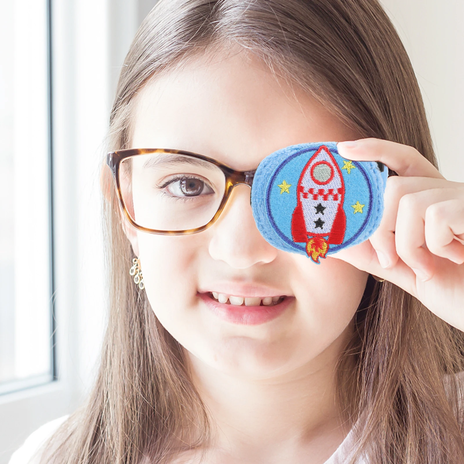 

2pcs Single Patches Kids Amblyopia Strabismus Mask Elastic B Comfortable Breathable Lazy Small Outdoor