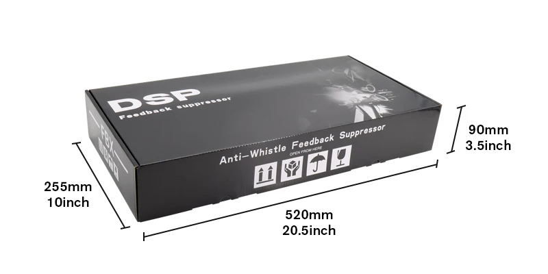 FU10 Professionele DSP Feedback Suppressor Voorversterker Voorversterker Karaoke Effector voor podiumoptredens