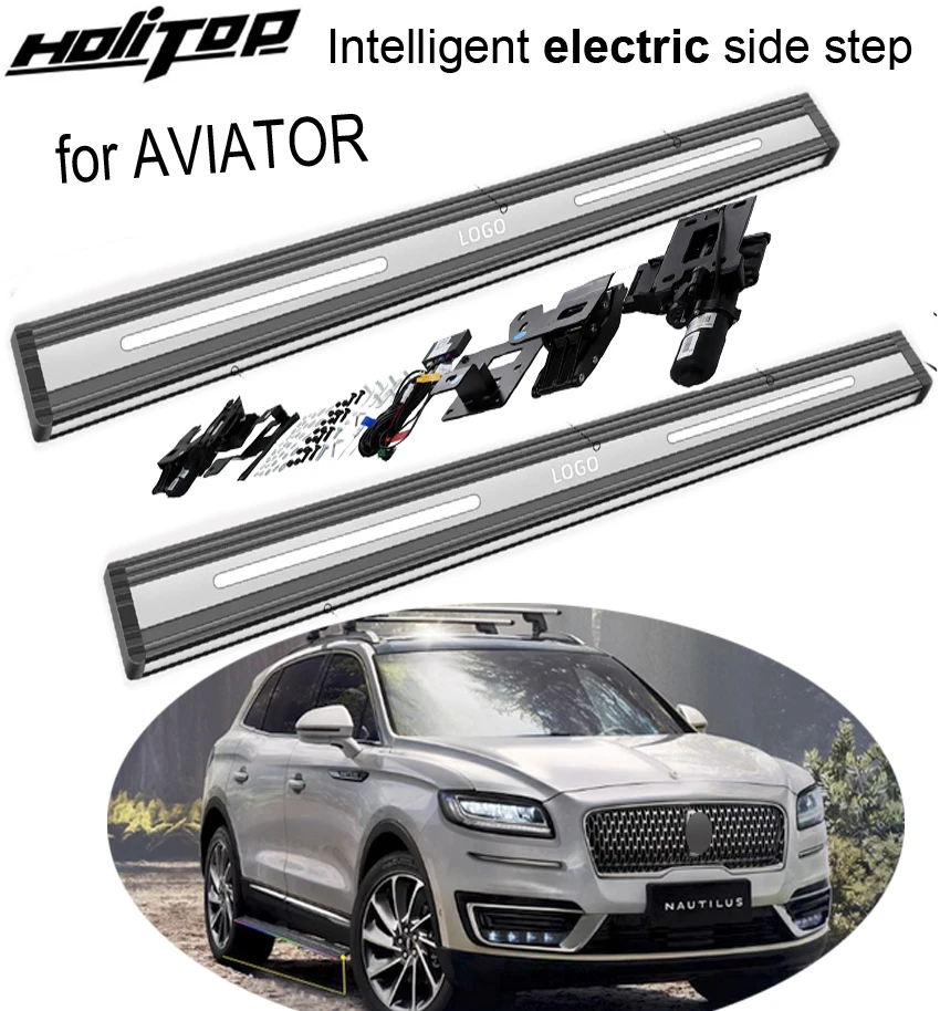 

new arrival car side bar nerf bar foot board side pedals for Lincoln AVIATOR for 2019-2023, thicken aluminum alloy low profit.