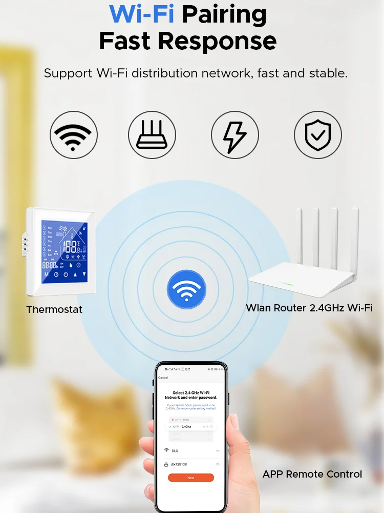 Ewelink WiFi Smart Thermostat For Heating Gas Water Heater Electric Floor Smart Home Temperature Controller Alexa Google Home
