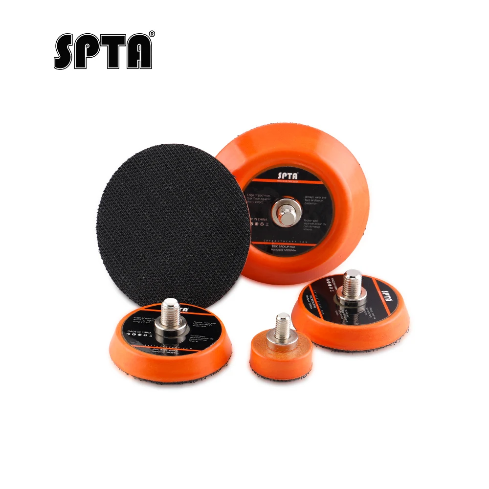 

SPTA 1"2"3" M6 Soft Edge Backing Plate Hook & Loop Adhesive Back Plate For 12V Mini Polishing Mahcine and Drill LD101/103/104