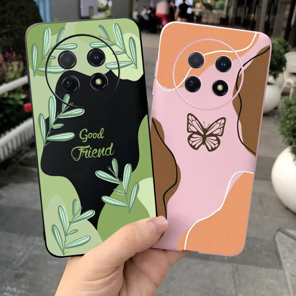 Na pokrycie Huawei nova Y91 Case NovaY91 etui na telefon STG-LX1 STG-LX2 tylna okładka damska moda Daisy kwiat Case cukierki miękkie silikonowe