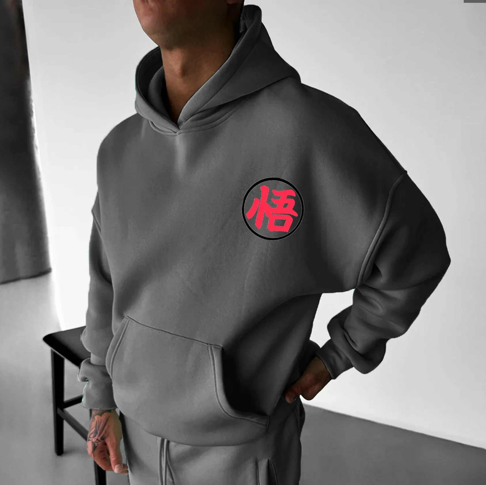 Sudadera con capucha de marca compartida Dragon Ball para primavera, otoño e invierno, chaqueta polar periférica de anime Goku Buu 2D