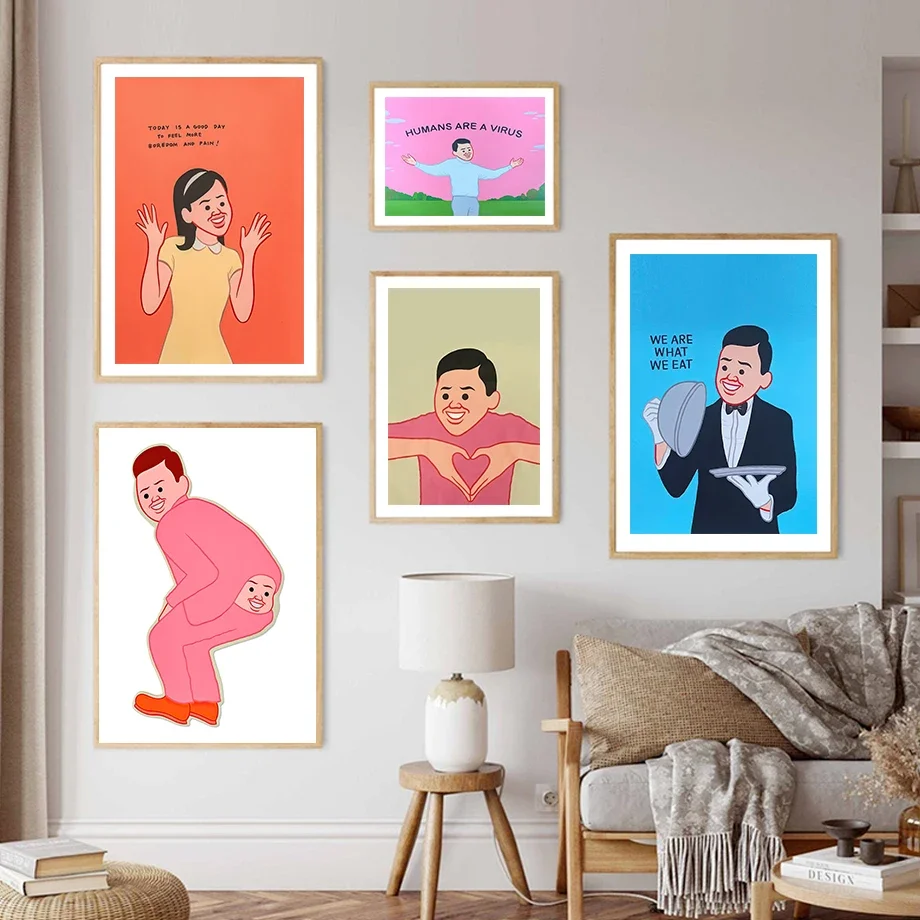 

Joan Cornella Goalkeeper Hamburger Baseball Wall Art Canvas Painting Nordic Poster And Prints Wall Picture For Living Room Decor