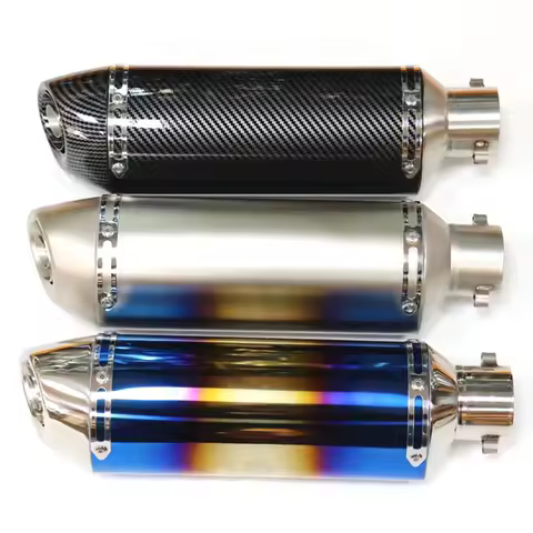 Universal Motorcycle Exhaust Yo Muffler Pipe With DB Killer For Honda ZX6R ZX10 Z900 1000 CBR1000 650 Z750 800 900 1000
