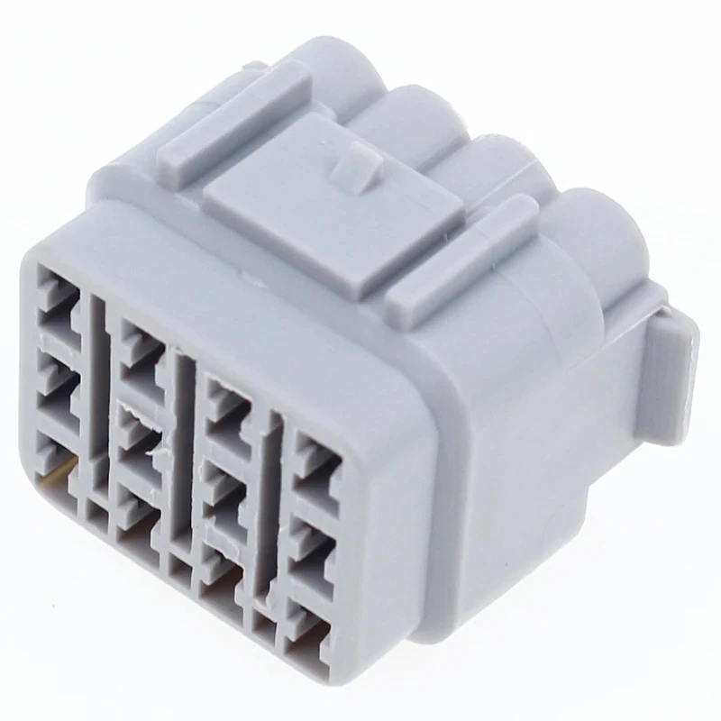 1 Set grey 12 Pin Way Sealed Electrical Wire Connector Plug Waterproof 2.2mm to 2.5mm For Auto Car