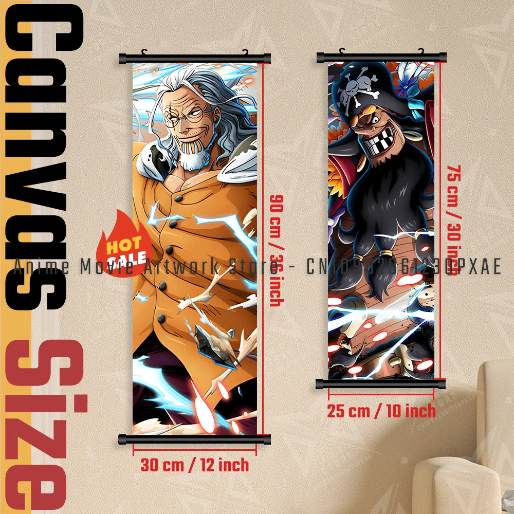 One Piece Anime Wall Art Scroll Picture Japanese Mural Poster
