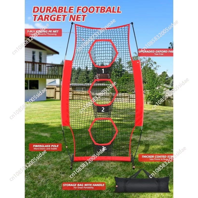 Portable American Football Net Baseball NEt Football Training Hanging Target NeT Rugby Training net with Holes