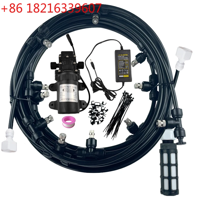 TAO Water Mist Atomizer Electric Sprayer Misting Cooling System Garden Nebulizers Water Fog Plant Mister Nozzles