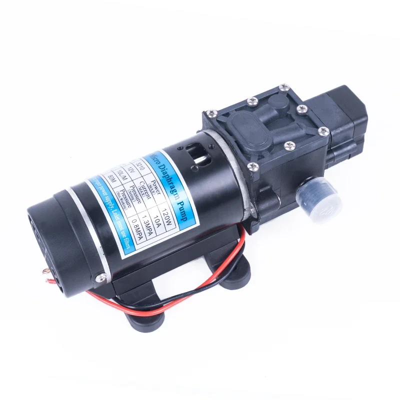 12V 24V 120W 130PSI 10L / Min Water High Pressure Diaphragm Self-priming Pump Sprayer Car Wash