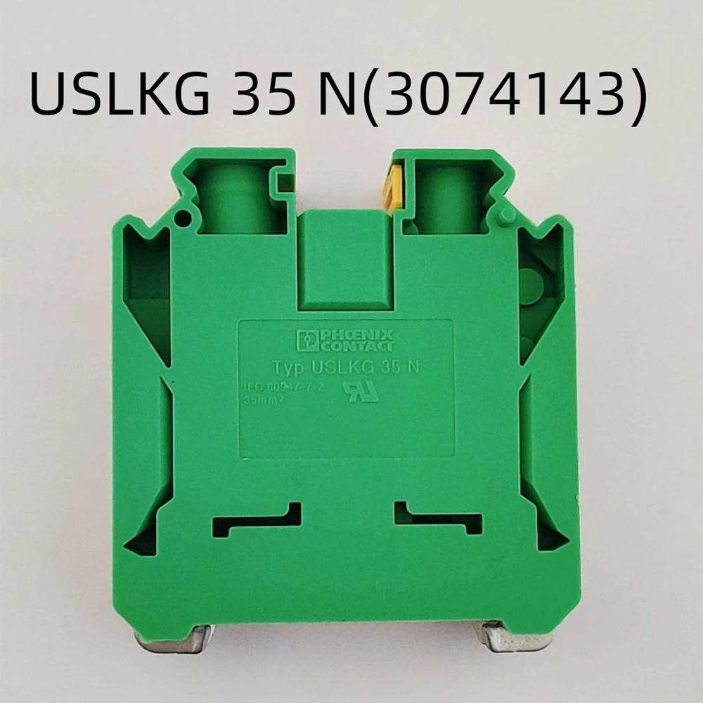 50PCS For Phoenix 3074143 USLKG 35 N - Ground Modular Terminal Block